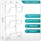 Sorbus Metal Wall Mounted Bathroom Towel Rack - Organizer for Towels, Washcloths, Hand Towels, Linens, Ideal for Bathroom, Spa, Salon